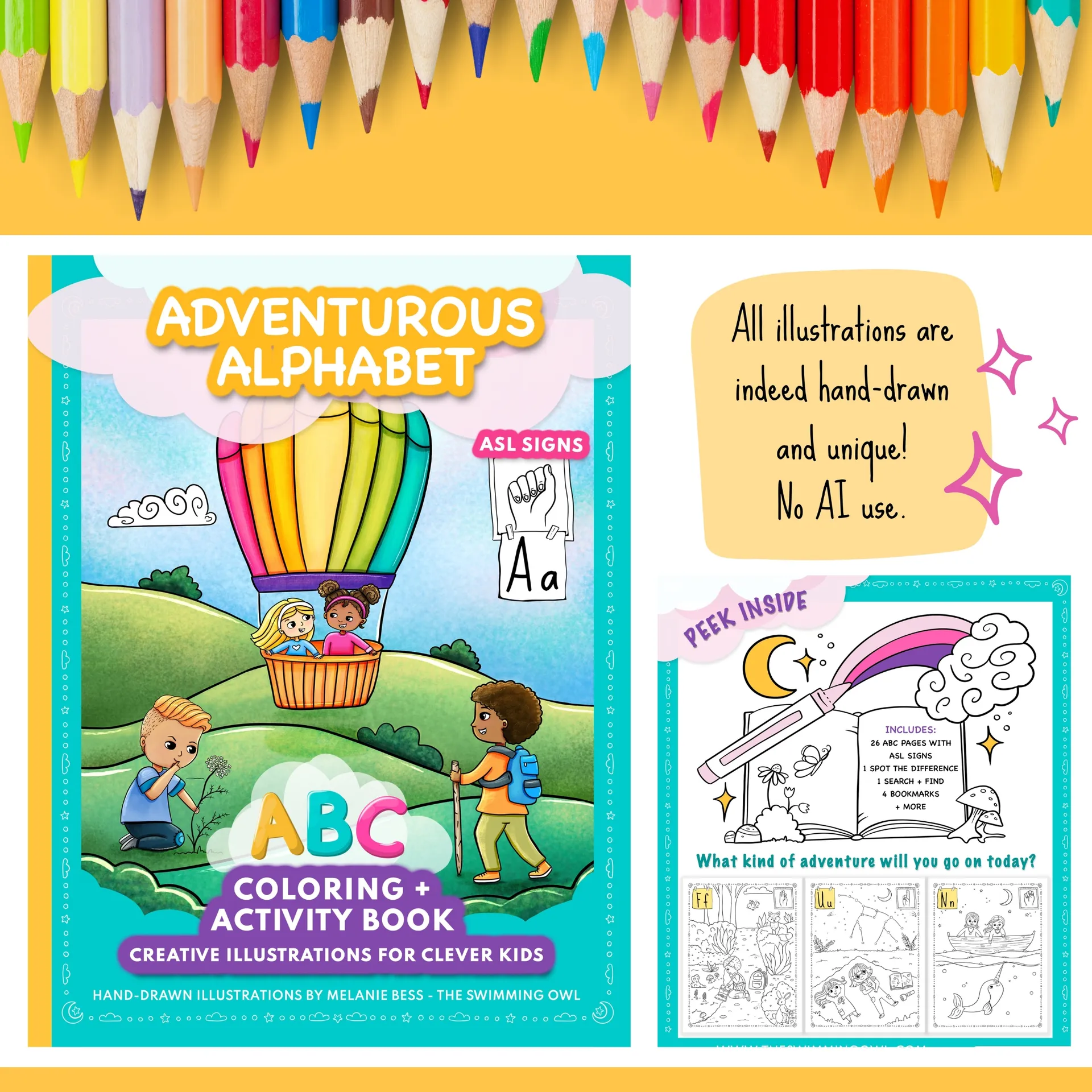 ABC coloring books for toddlers No.1: Alphabet coloring books for